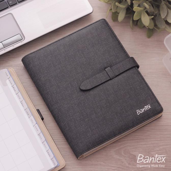 

Buku Agenda Planner Cover Kulit Black Leather Diary Bantex - 7492 10