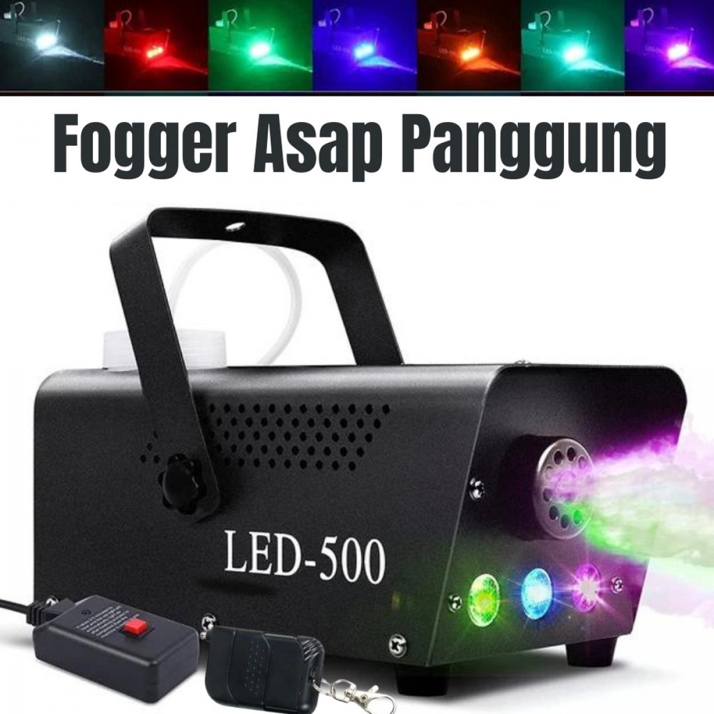 Taffled Mesin Fogger Pembuat Asap Kabut Panggung RGB LED 500