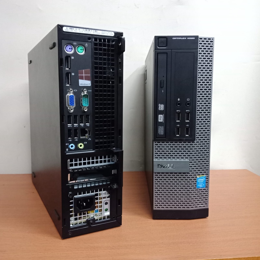 PC KOMPUTER DELL OPTIPLEX  PC MINI DELL 9020 SFF/CORE I7-4770 3.40GHZ-RAM 8GB HDD 500GB DVD RW WINS 10