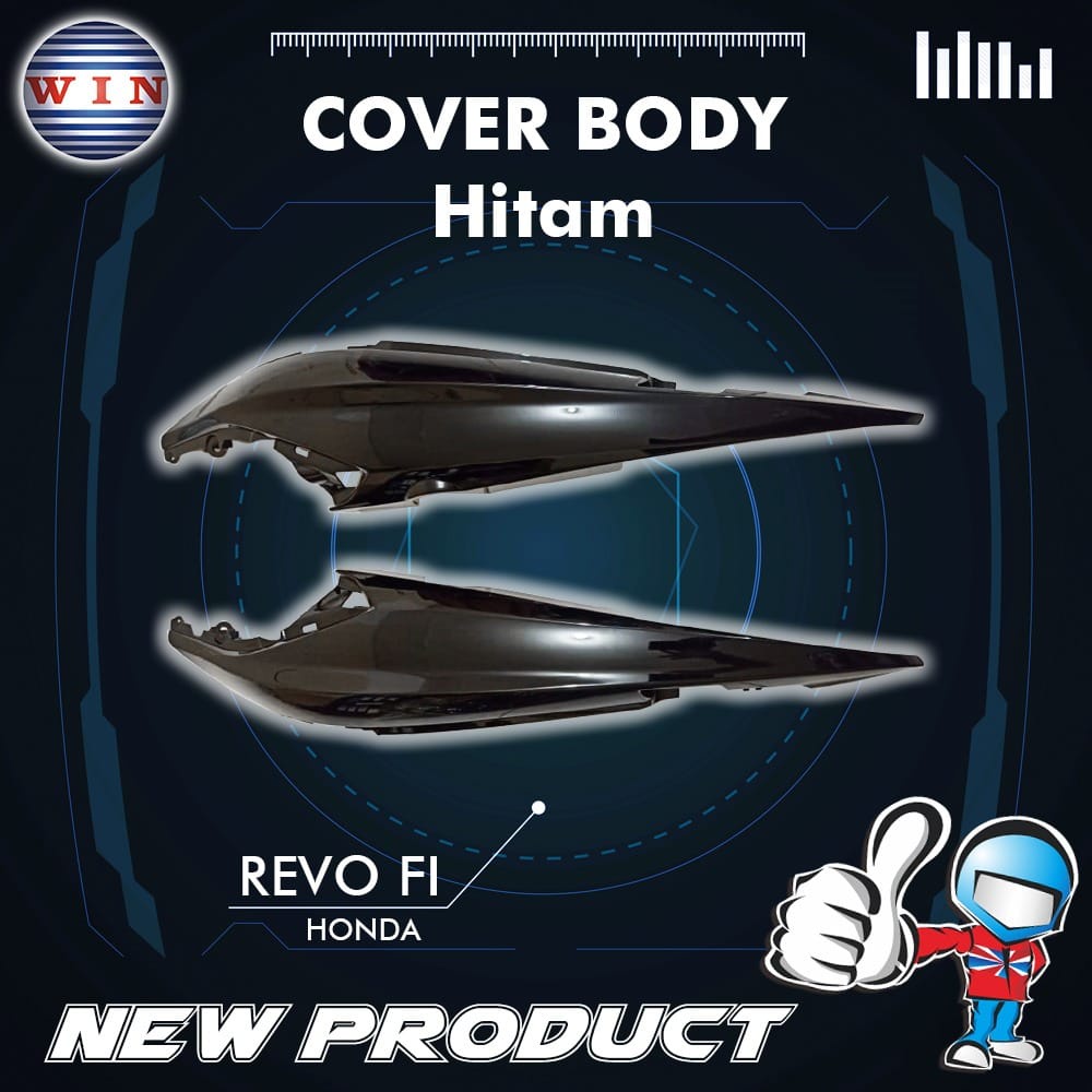 COVER BODY REVO FI / REVO X HITAM