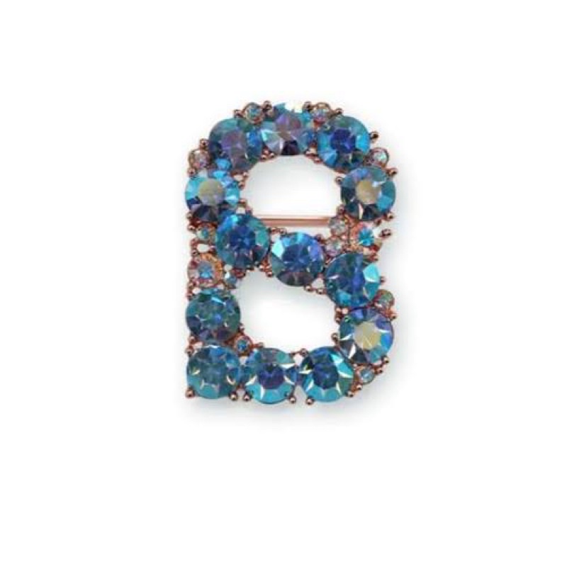 Orlin brooch-Blue Buttonscarves