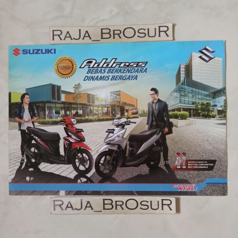Poster brosur katalog flyer Suzuki Address 2013
