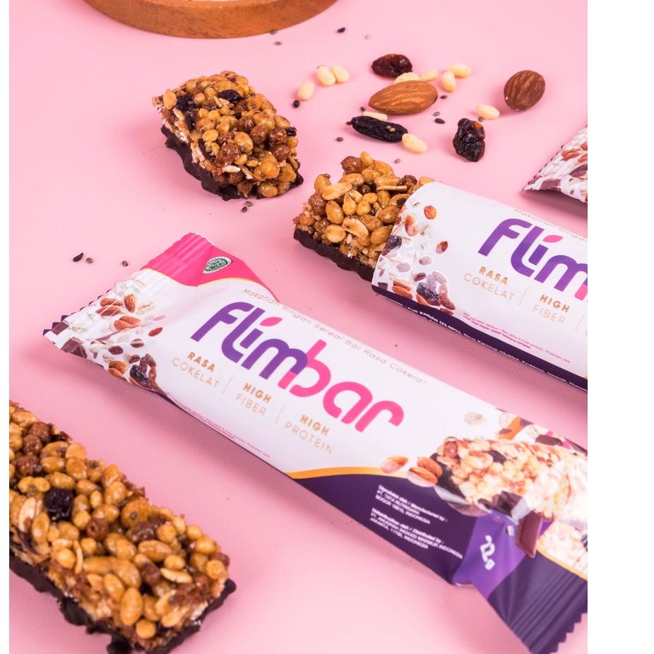 

FREE ONGKIR!Flimbar (Snack Sehat) by Flimty - 1 Box (isi 12 Bar) - Coklat|SQ3