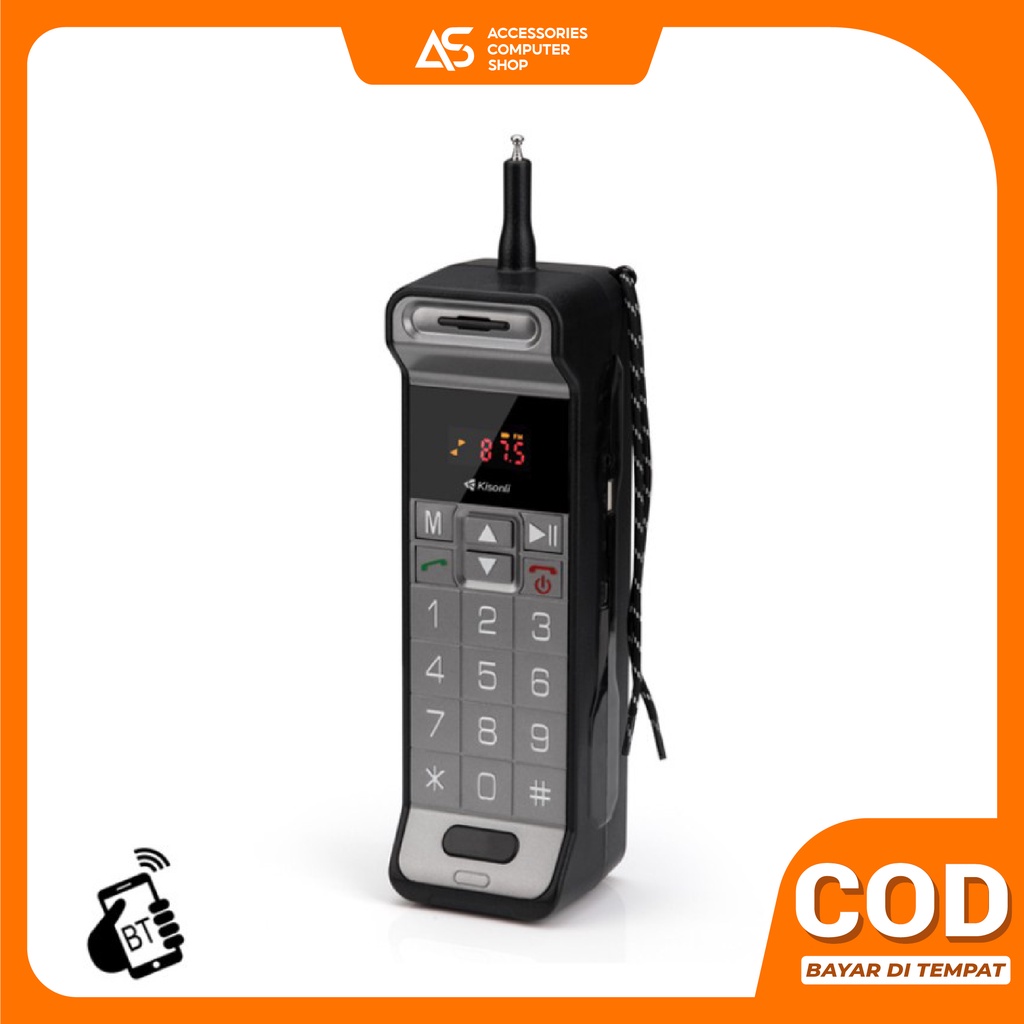 Speaker Wireless Bluetooth kisonli Q14 Call Answer, Bass, USB, FM. TF, AUX