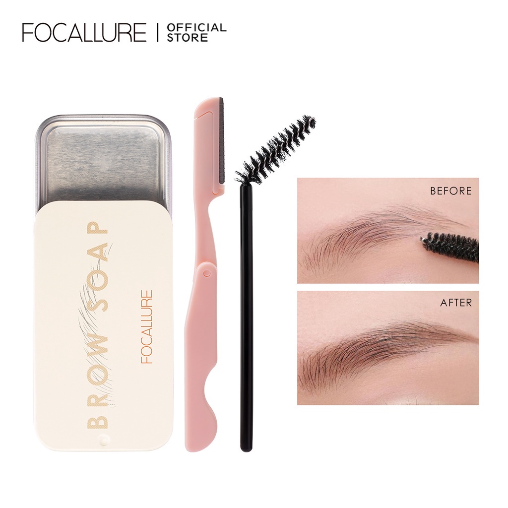 Focallure 3D Alis Somethinc Eyebrow Teardrop Brow Definer Eyebrow Pensil Eyebrow Gel Tahan Air EyeBrow Soap Untuk