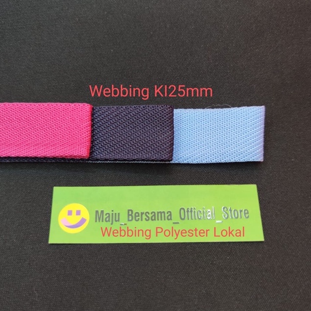 Webbing / Bisban Polypropylene Lokal 600denier - KI25mm Warna warni - SK1