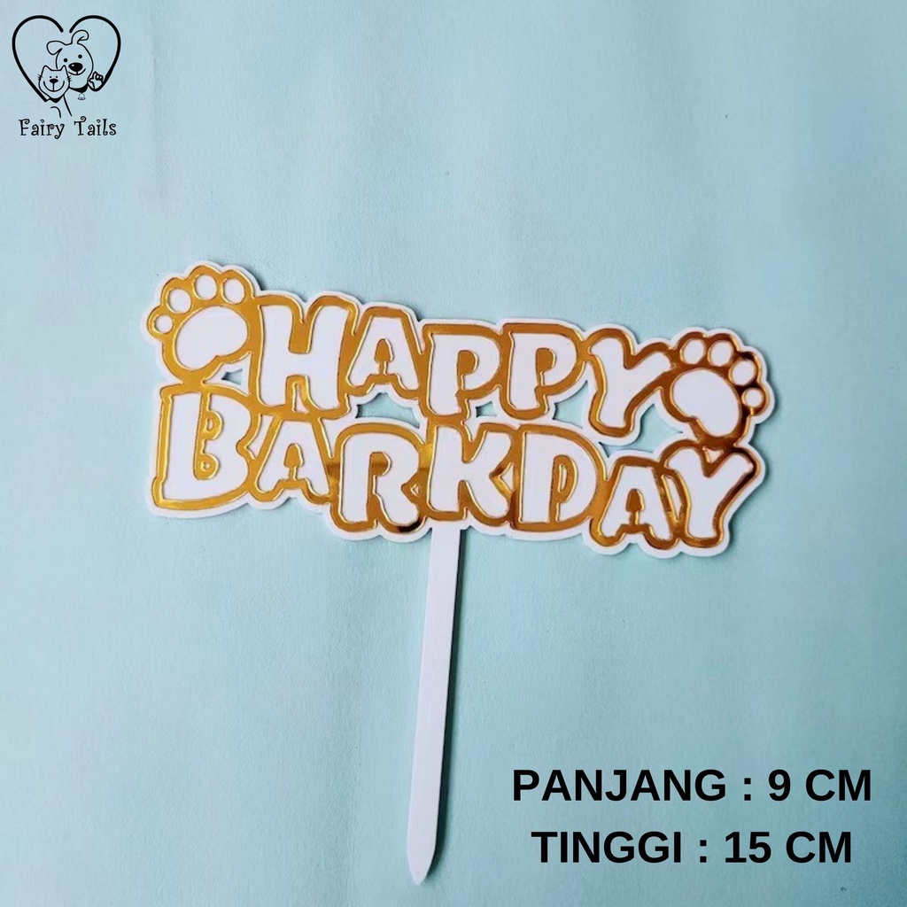 Cake Topper Hiasan Kue Ulang Tahun Ultah Untuk Anabul Anjing dan Kucing / Birthday Topper Cake Top Accessories