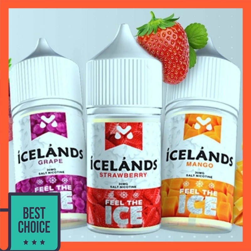 Icelands 30ML 30MG Grape Strawberry