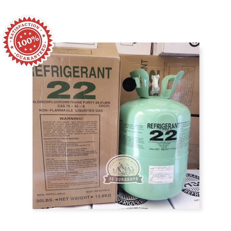 Freon R22 Tabung  Refrigerant FULL