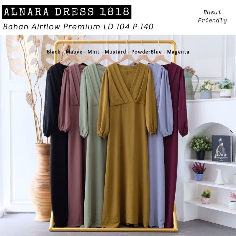 Dress Alnara/Dress polos/Dress pesta/Dress