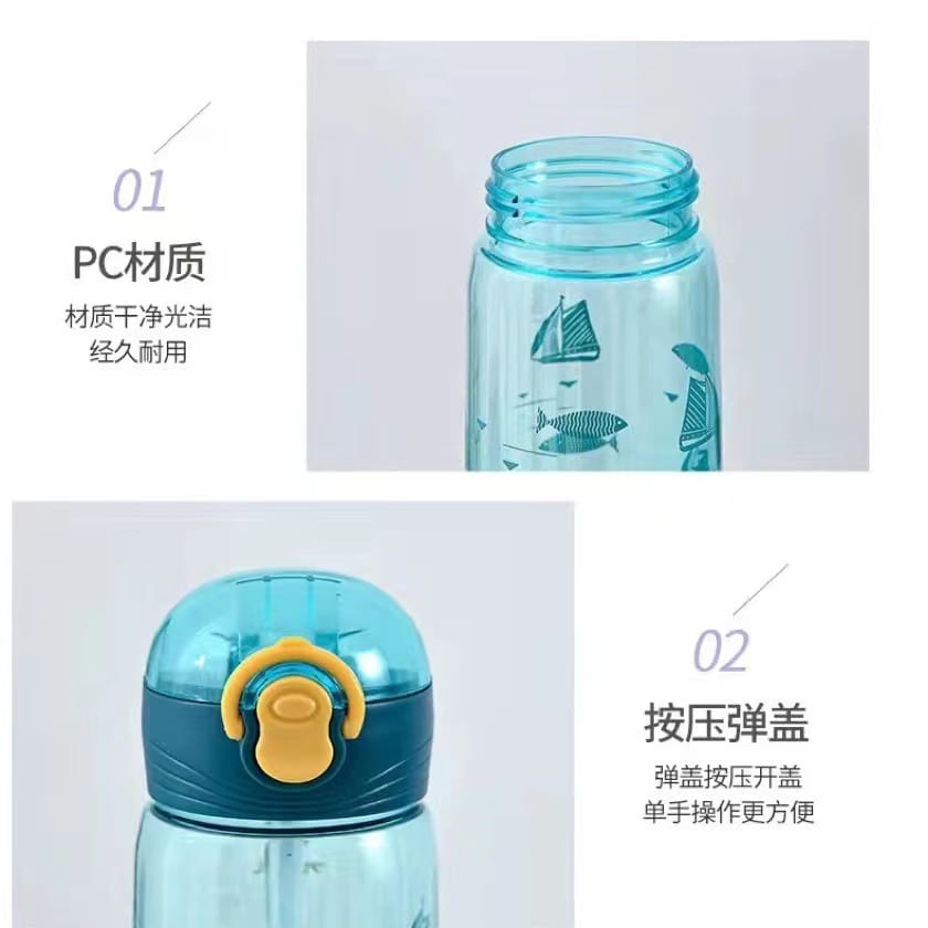 [Juallaris.id](BTL.12/693)Botol Minum Anak BPA/ Child Drink Bottle / Tempat Minum Anak Lucu Dan Unik / Botol Minum Viral / Import