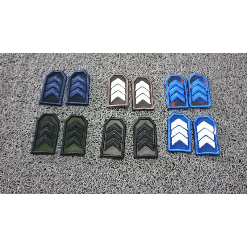 PANGKAT BHARADA, BRIPDA DAN BRIGADIR BORDIR TIMBUL POLRI POLRI BRIMOB AIRUD