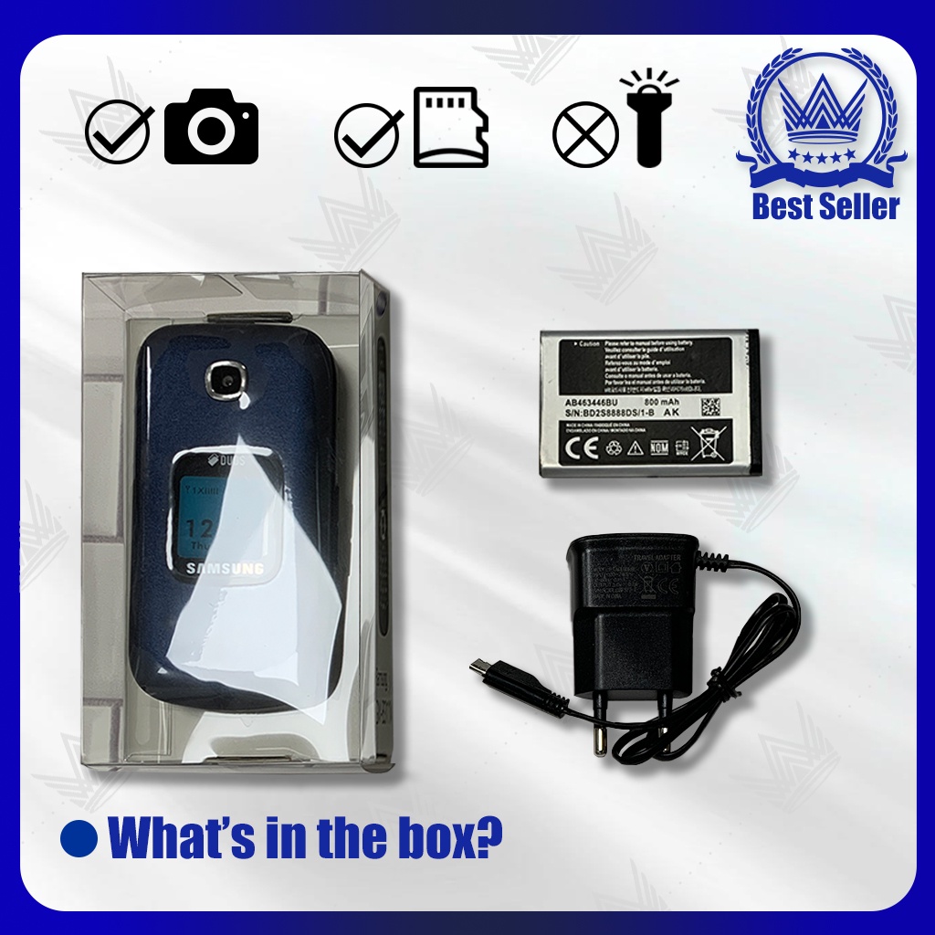 HP SAMSUNG LIPAT GM-B311V DUAL SIM HP SAMSUNG B311 2G GSM Phone Dual kartu kunci telepon Ponsel untuk lama