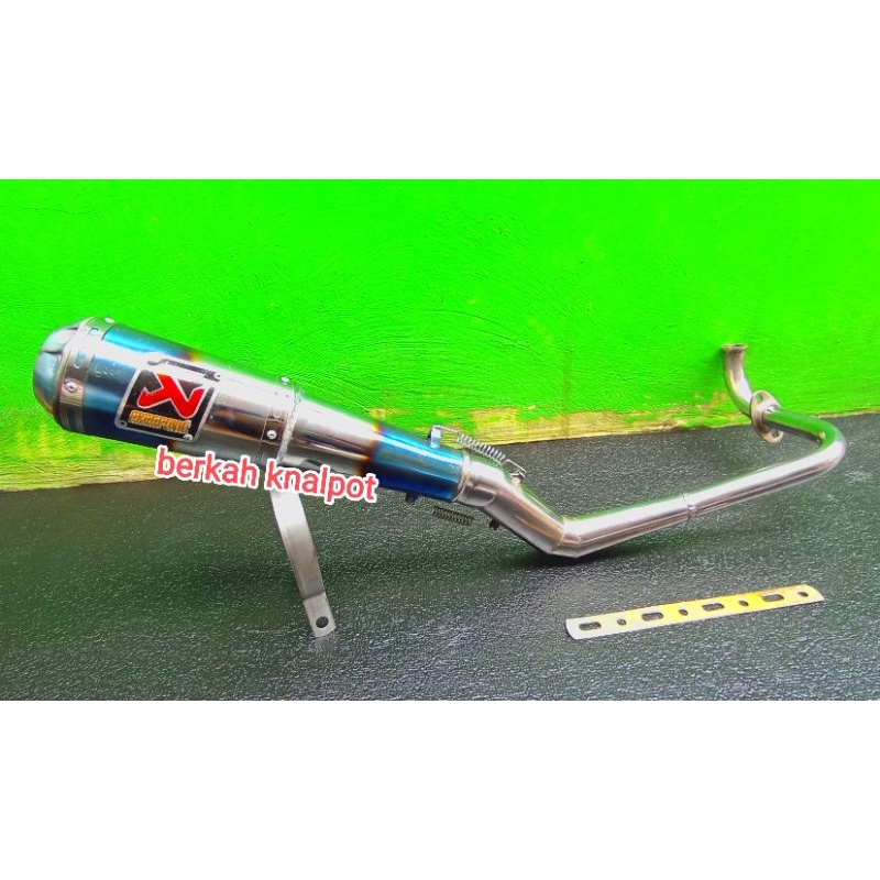 KNALPOT RACING AKRAPOVIC MOTOR HONDA MATIC BEAT KARBU ESP-FI PGM-FI POP STREET DELUX DIGITAL VARIO 1