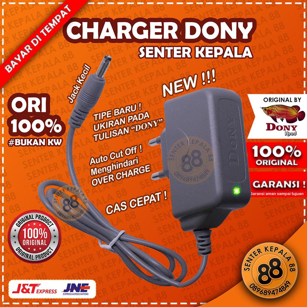 PRODUK- DONY ASLI ALAT PENGECAS CHARGER SENTER KEPALA DONI CAS 100% ORIGINAL 1 LUBANG KL 503 109 105