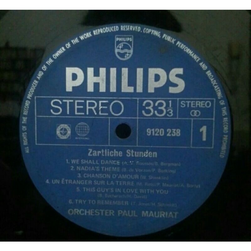 Vinyl Piringan Hitam 12&quot; Zartliche Stunden