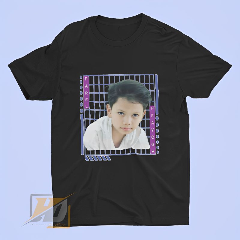 Baju Kaos Farel prayoga Anak Laki-laki Perempuan/Atasan Anak Gambar Farel prayoga bahan premium mura