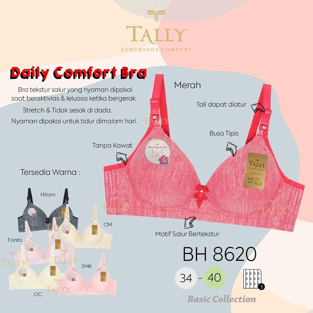 ATB Bra Tally Tanpa Kawat Termurah