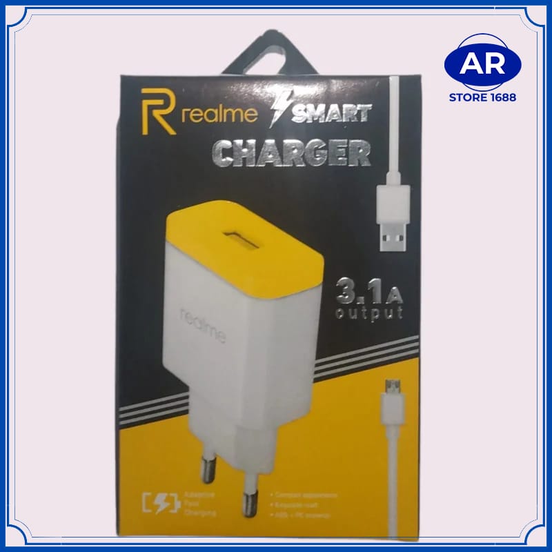 CHARGER SMART BRANDED 1USB + KABEL MICRO USB/V8 | CAS CASAN TC MEREK BRENDED-AR STORE1688