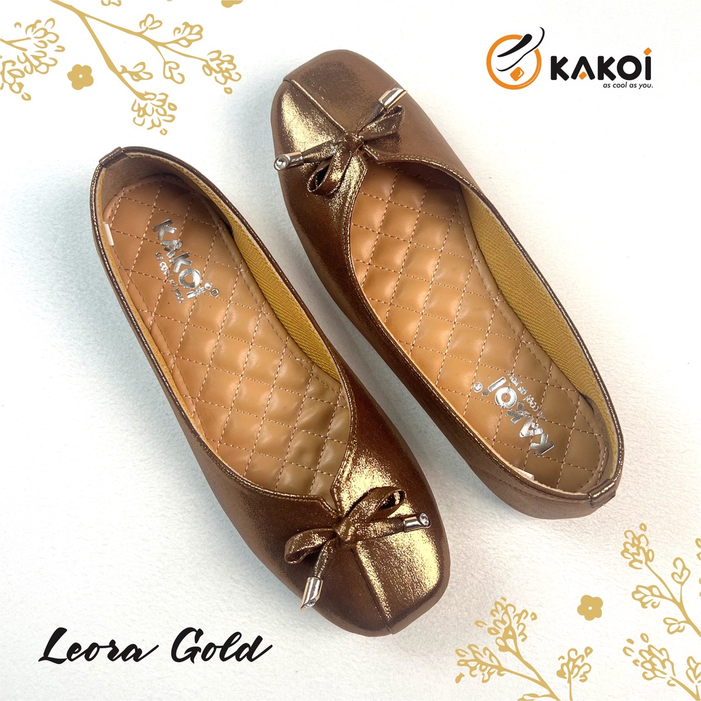 FLAT SHOES WANITA KAKOI LEORA GOLD