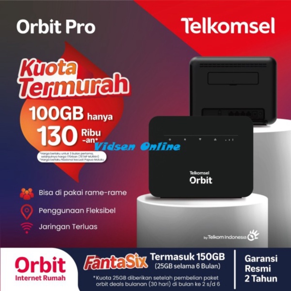 Modem Promo Pro Wifi Orbit Router Berkualitas HKM281 Telkomsel - Only Modem Free