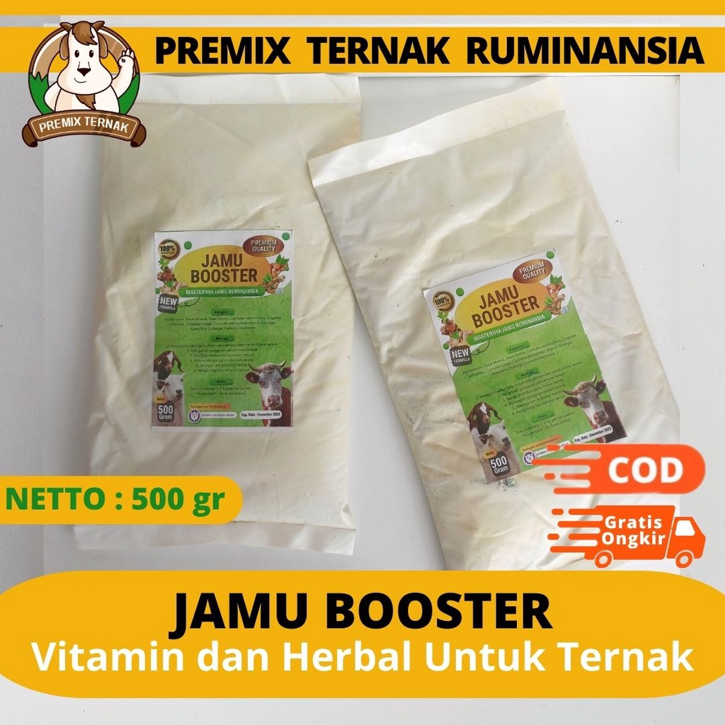 Jual Jamu Sapi Jamu Booster Premium Quality 1 Penambah Nafsu Makan