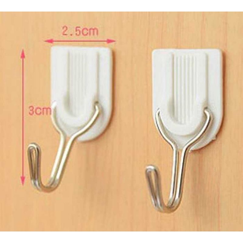 GANTUNGAN TEMPEL, CANTOLAN HOOK DINDING ISI 6 PCS