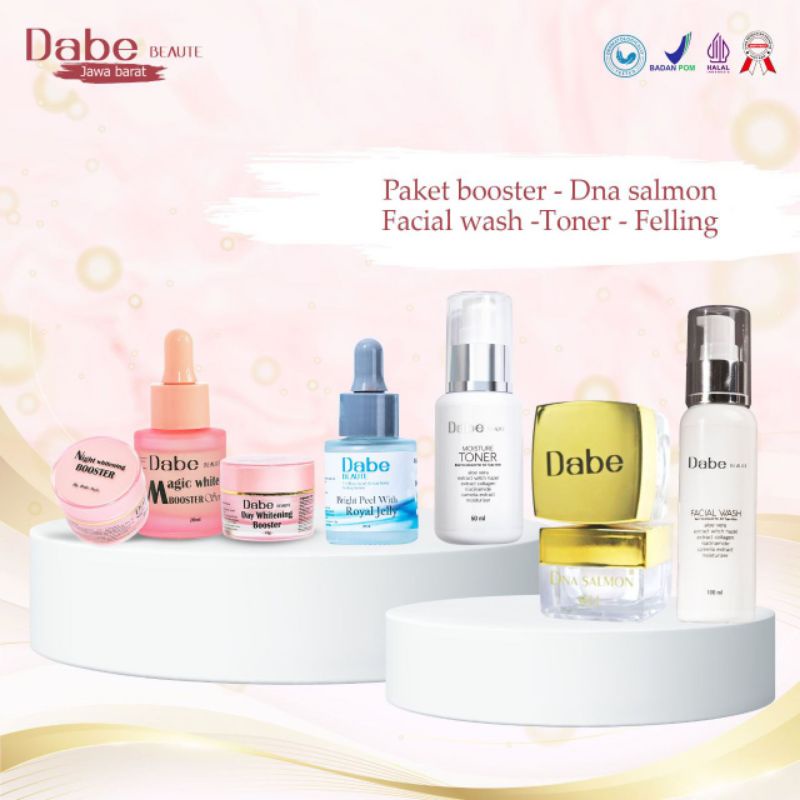 [BOOSTER LENGKAP+DNA SALMON+PEELING SERUM]ORIGINAL DABE BEAUTE by Bella Shofie Rigan