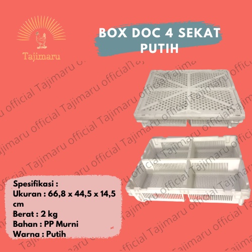 BOX DOC / BOX AYAM 4 SEKAT BOX ANAK AYAM/ BOX DOC SLIDING