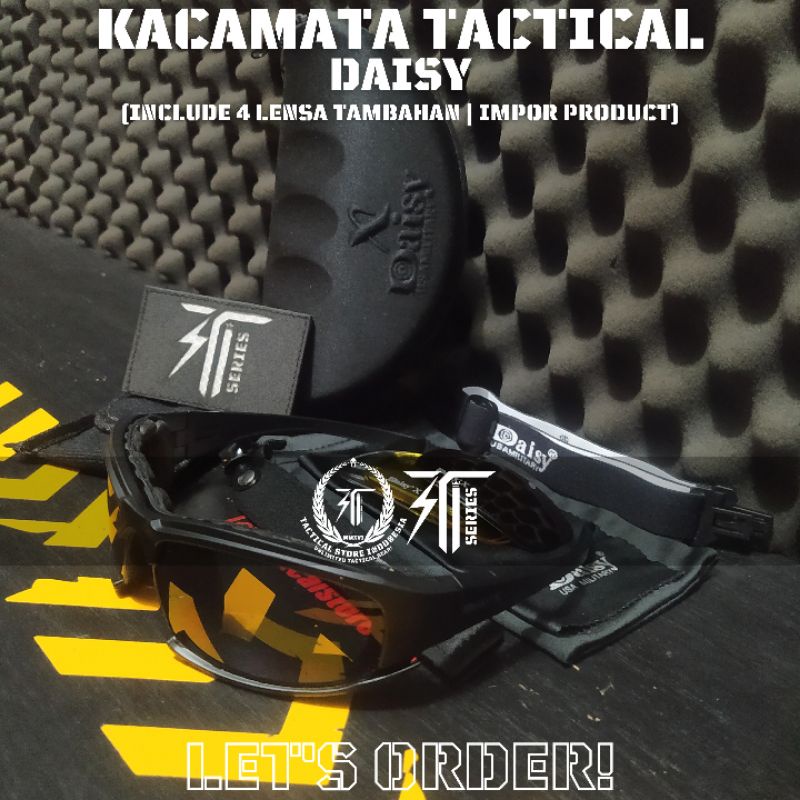 Kacamata Tactical Daisy X7 Impor / Kaca mata tactical X7