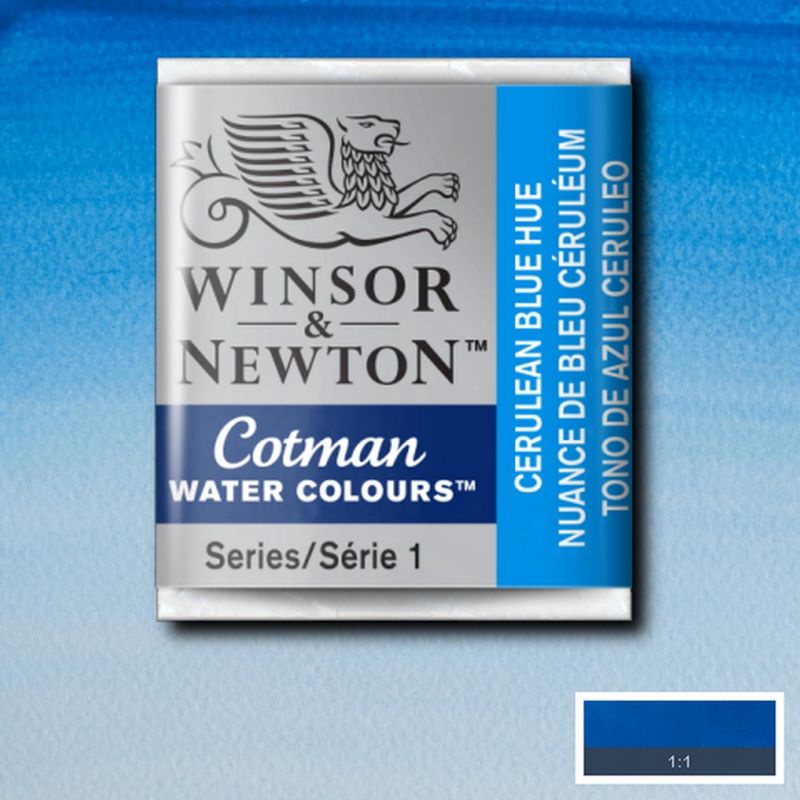 

COTMAN WATERCOLOUR HALF PAN CERULEAN BLUE HUE WINSOR & NEWTON