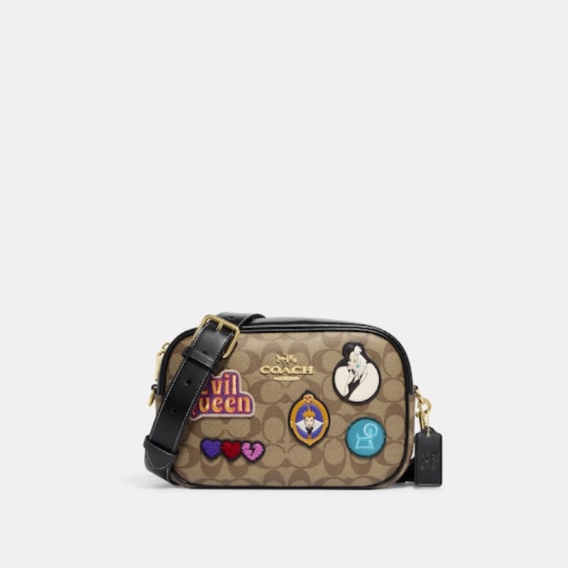 Coach Disney X Coach Jamie Camera Bag In Signature Canvas With Patches (CC151)