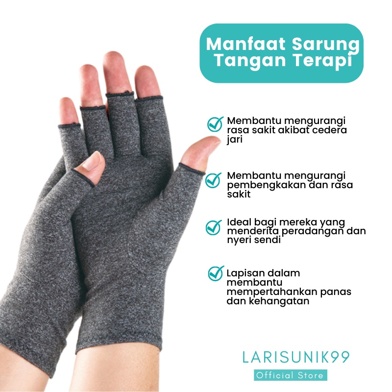 Sarung Tangan Terapi Kesehatan Wanita Serbaguna Multifungsi Pelindung Pergelangan Tangan Rematik Gym Fitness Sport Gloves Men Women Anti Radang Sendi Therapy Healt Arthritis Gloves Kompresi Premium Terbal Original