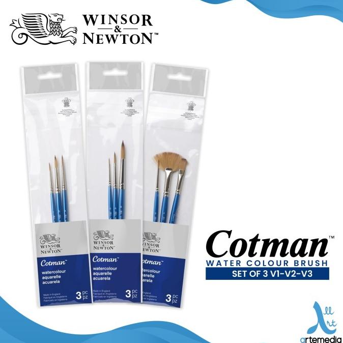 

Kuas Lukis Winsor & Newton Cotman Brush Set 3 Synthetic Brush