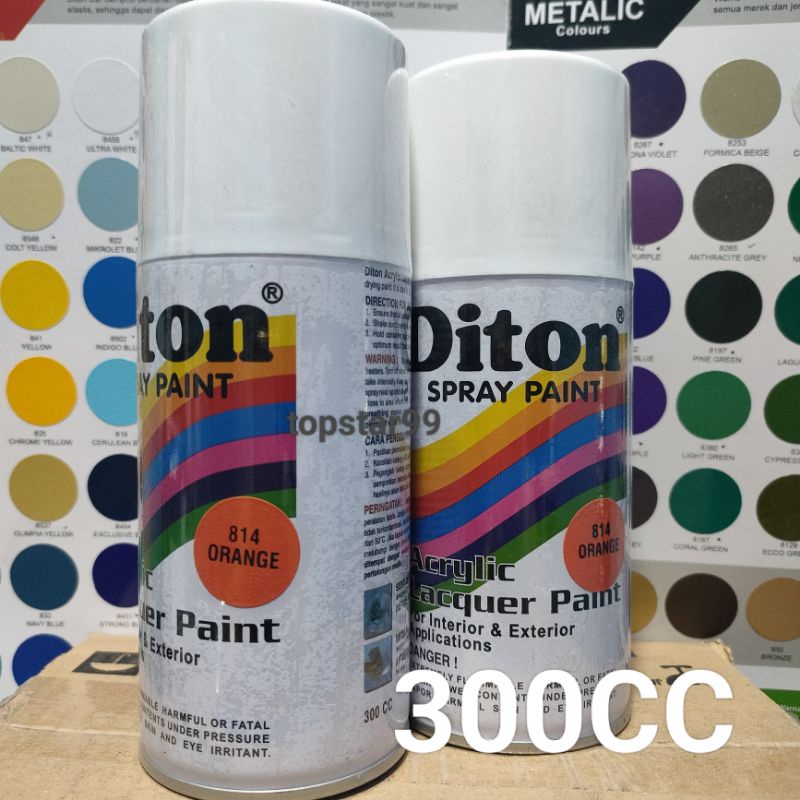 Pilok Pilox Cat Semprot Diton Orange 814 Oren Glossy 300cc Spray Paint