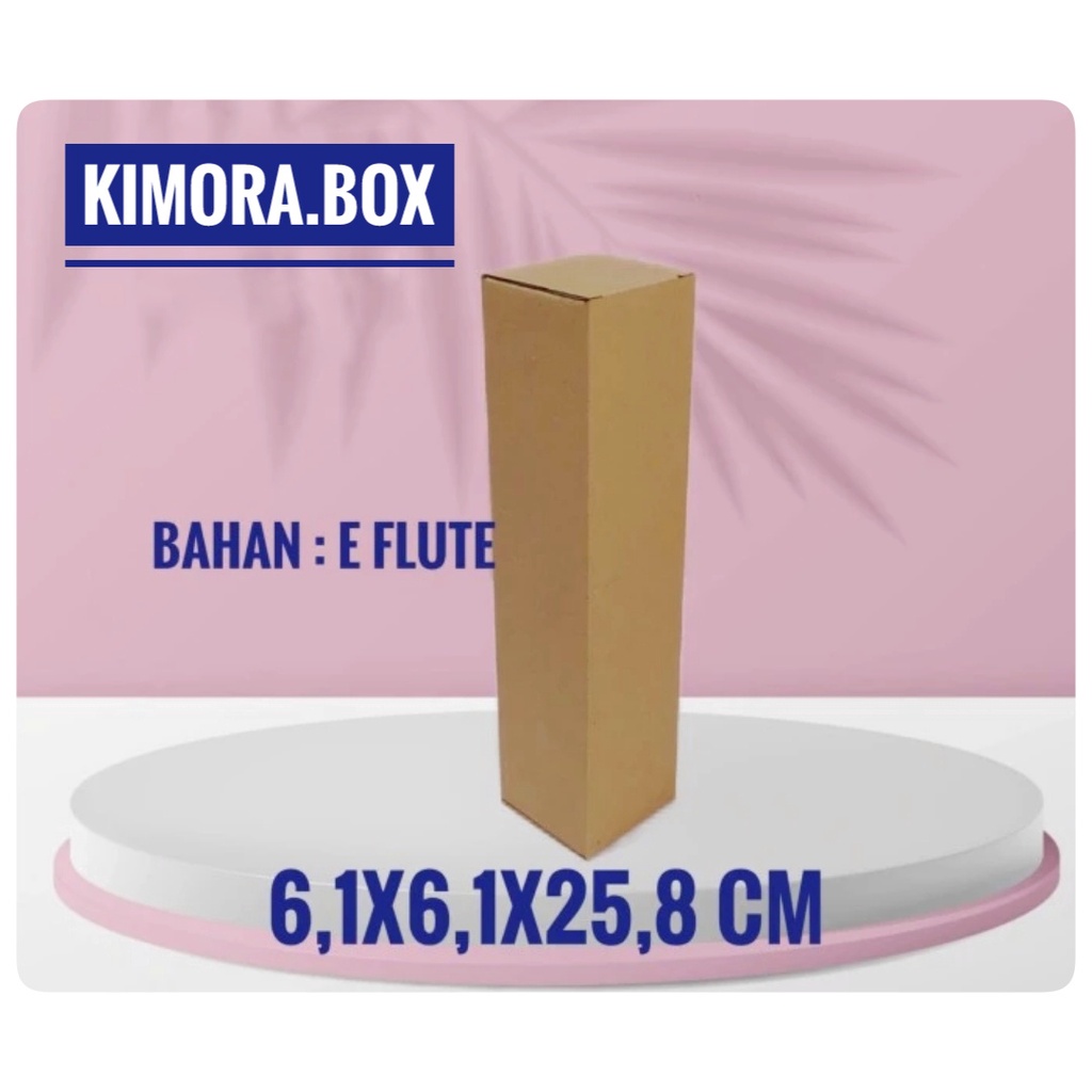 

Kardus uk. 6,1x6,1x25,8 cm.... box karton model die cut botol
