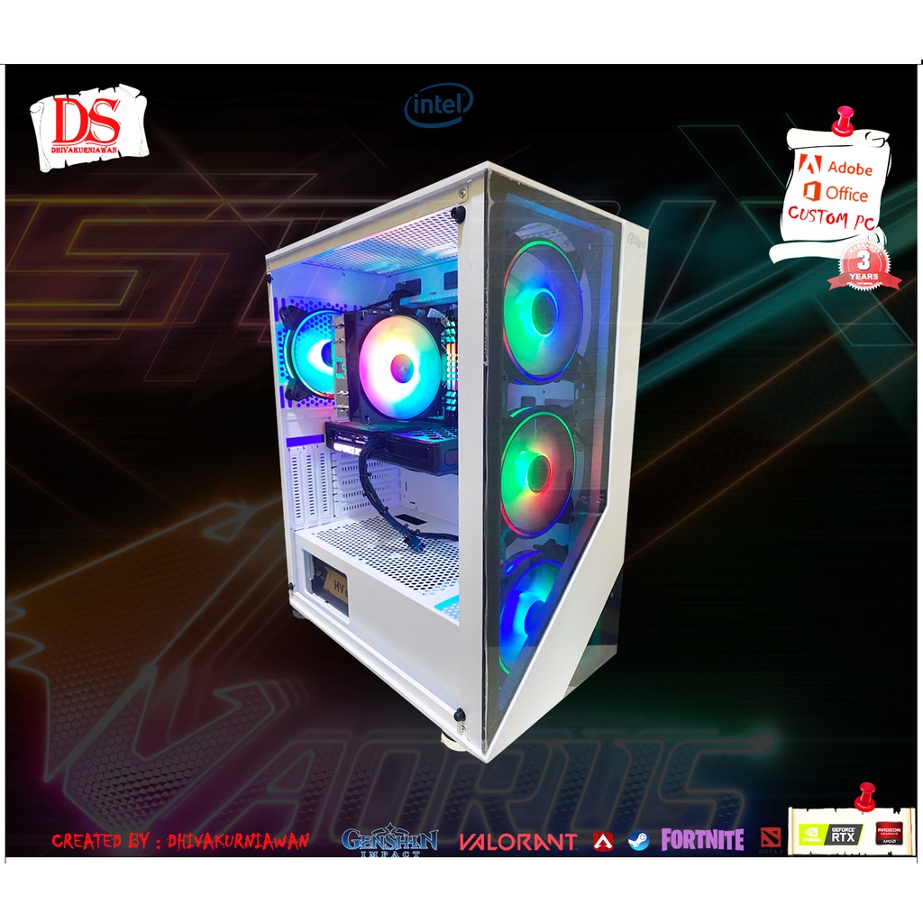 PC RAKITAN GAMING AMD RYZEN 7 7800 X3D VGA RX 7800 XT