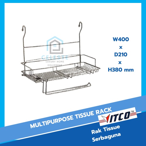 VITCO Multipurpose Tissue Rack / Rak Tissue serbaguna