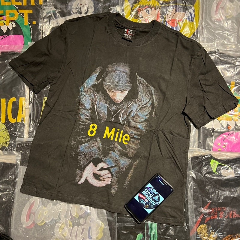 8 MILE KAOS HITAM GIANT TEE JAYS