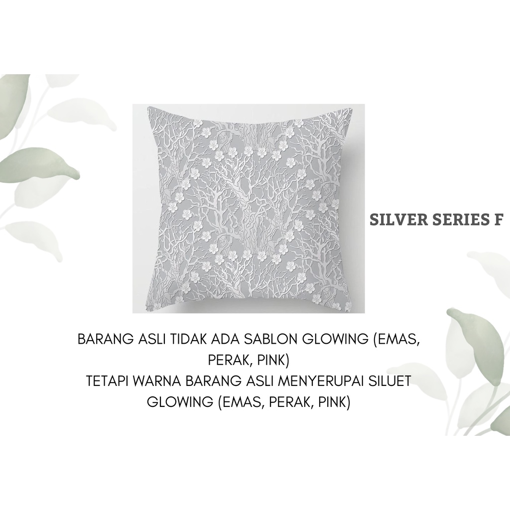 Silver Series Pillow Cover / Sarung Bantal Sofa Kursi Vintage