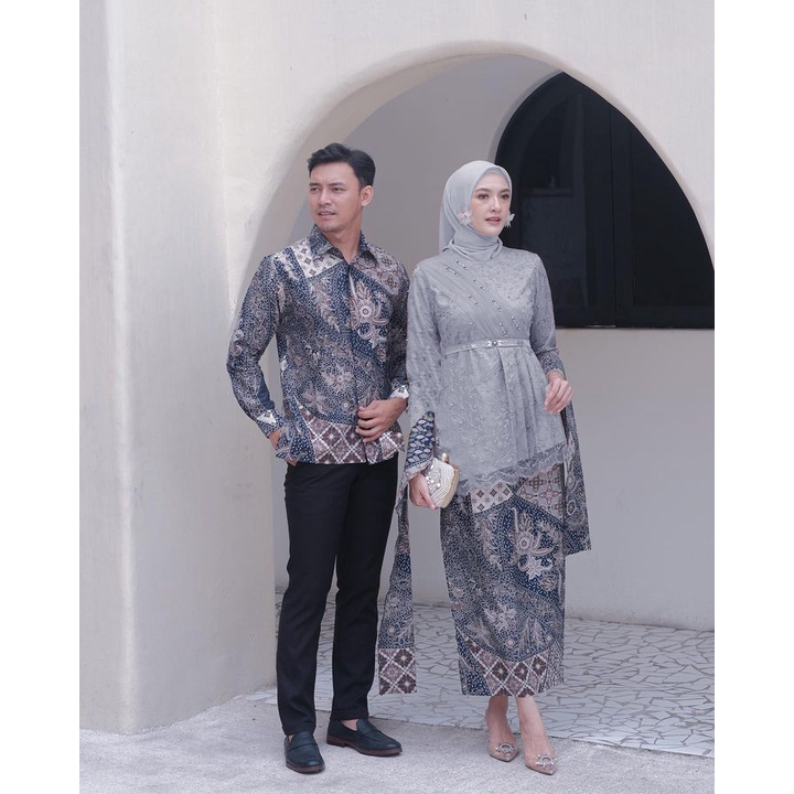 BATIK COUPLE TERMURAH - Kebaya Couple Erika Baju Wisuda Kondangan Lamaran Bridesmaid Kekinian