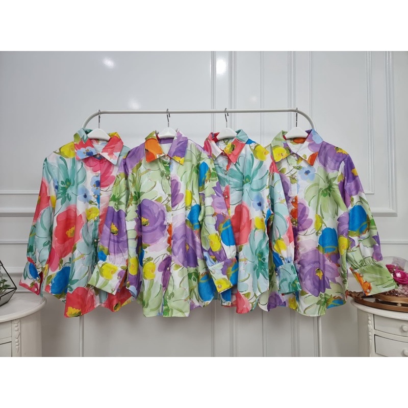 RESIN FASHION - Kemeja Bunga Meijiwang