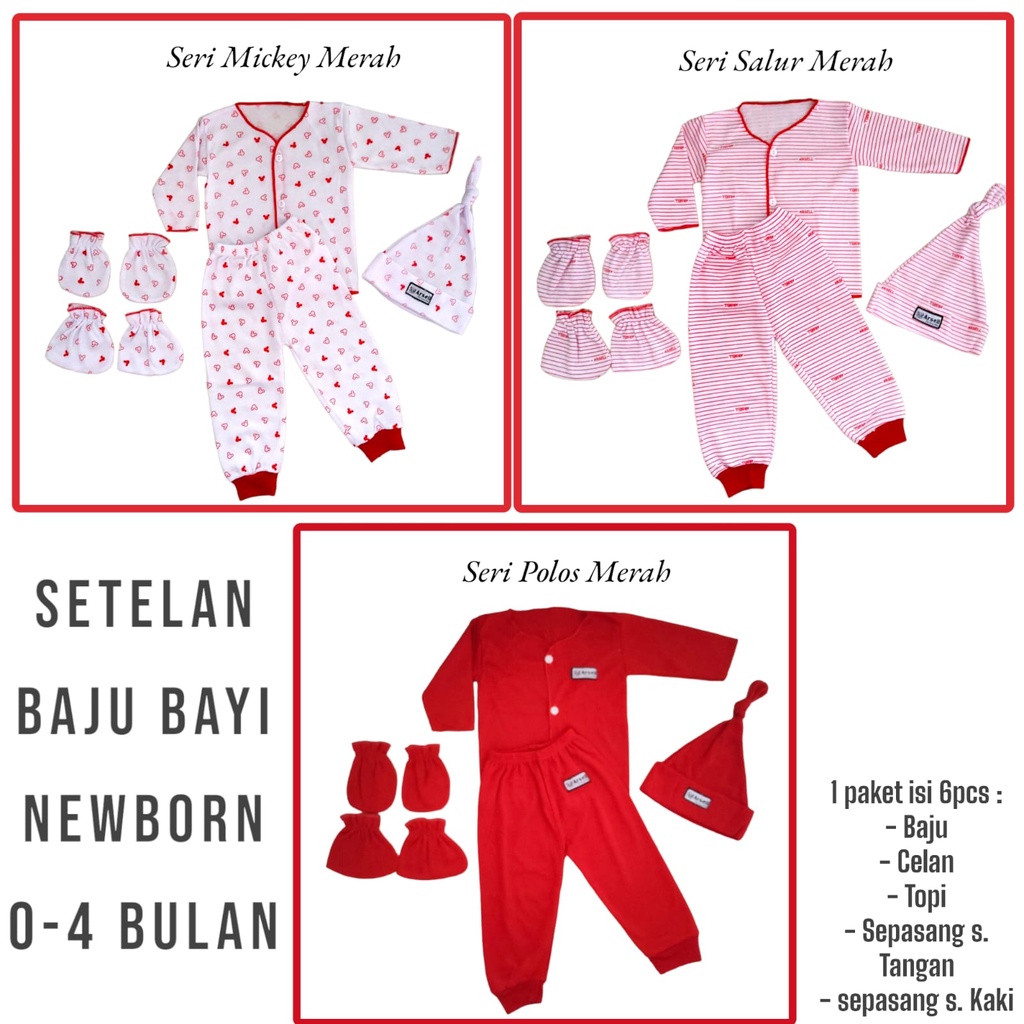 Paket Baju Bayi Newborn Setelan Baju Bayi Topi Sarung Tangan Bayi Baju dan Celana Panjang Baju Anak Cowok Cewek Satu Set Baju Bayi Oneset Setelan Baju Bayi Topi Kuncir Bayi