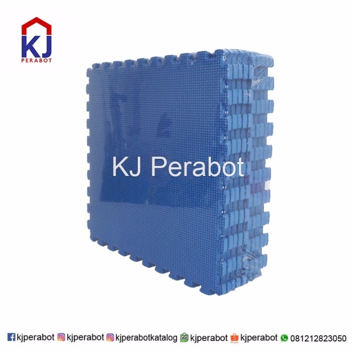 Karpet Puzzle Evamats Polos ( Biru ) #Original