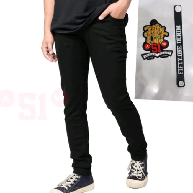 FIFTY ONE DENIM - Celana Jeans Pria Slimfit Stretch New Original Jeans Panjang Pria Skinny Semi