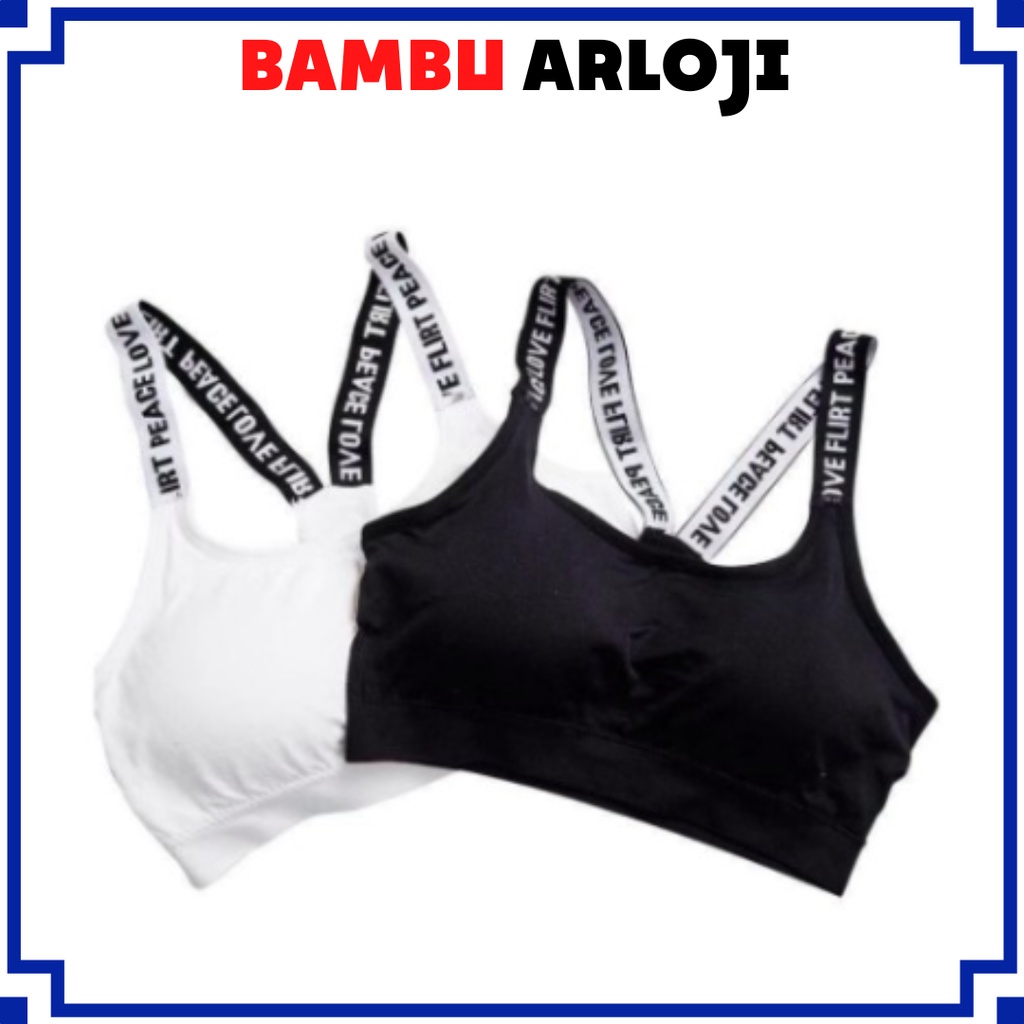 BAJ Sport Bra Pakaian Dalam Wanita Fitness Senam Zumba Jogging Yoga High Quality Women Crop Top - BH004