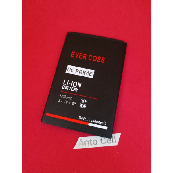 Baterai Evercoss U6 Prime Xtream 1 prime batre hp Evercoss U 6 prime