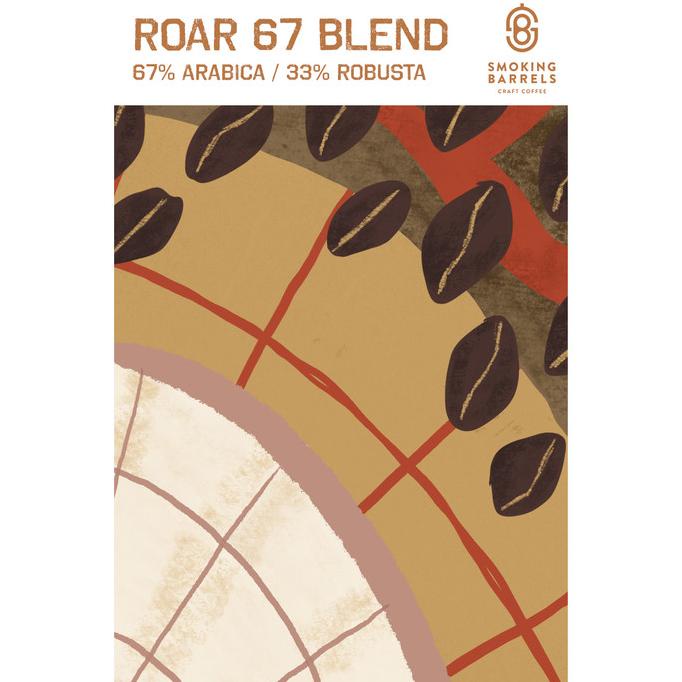 

[BISA COD] ROAR 67 BLEND 1KG -Dark Roast Biji Kopi Bahan Es Kopi Susu