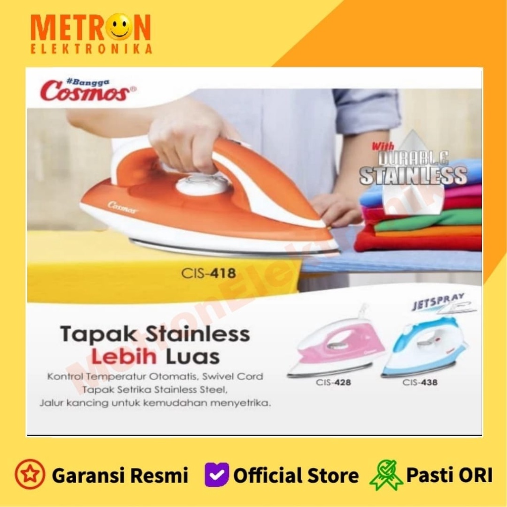 COSMOS CIS 418 SETRIKA LISTRIK / ELECTRIC IRON / CIS418