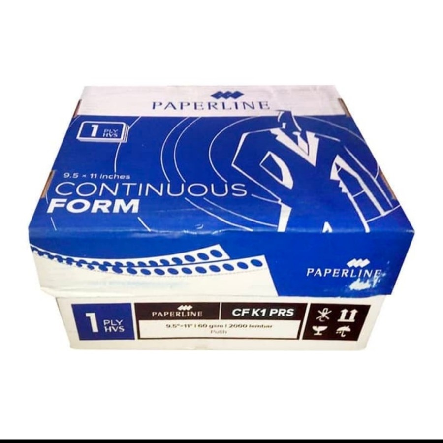 

Continuous form Paperline 9,5 x 11:2 1ply CF K1 PRS dan Non PRS